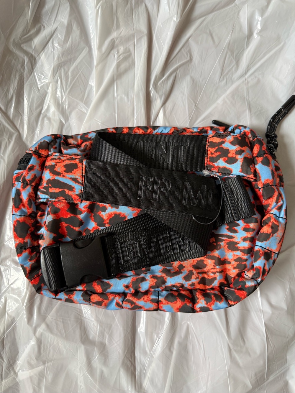 NEW! Free People Movement animal print quilted sling belt bag; sci fi leopard - Picture 3 of 16